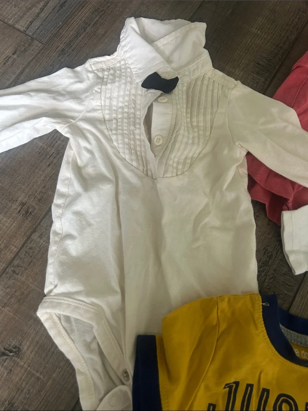 Carter's Coral, Red, Yellow, Blue & White Kids Short-Sleeve Tops Bundle